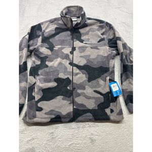 Columbia Steens Mountain Printed Jacket Camo Fleece Full Zip Men's L